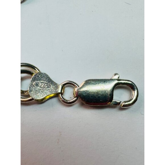 Estate Sterling Silver 925 Double Link Charm Bracelet 6.5” 8.1mm 14.4g AZ Marked - Picture 7 of 9
